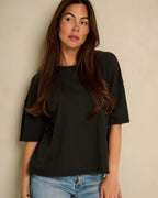 Boxy T Faded Grey