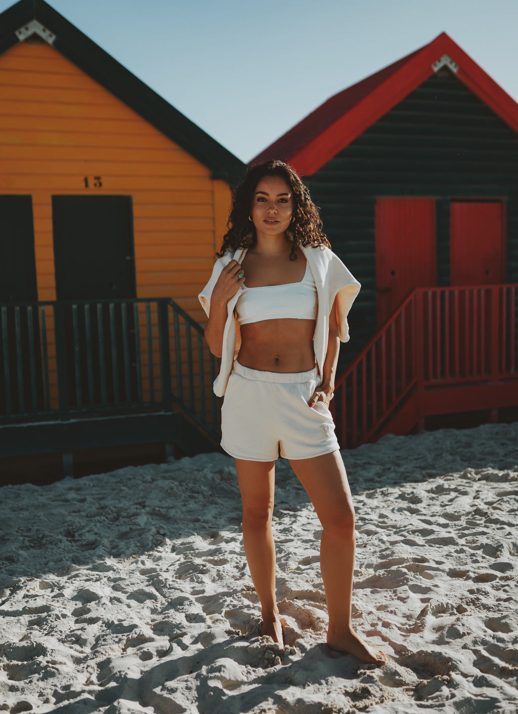 Sweatshorts Creme