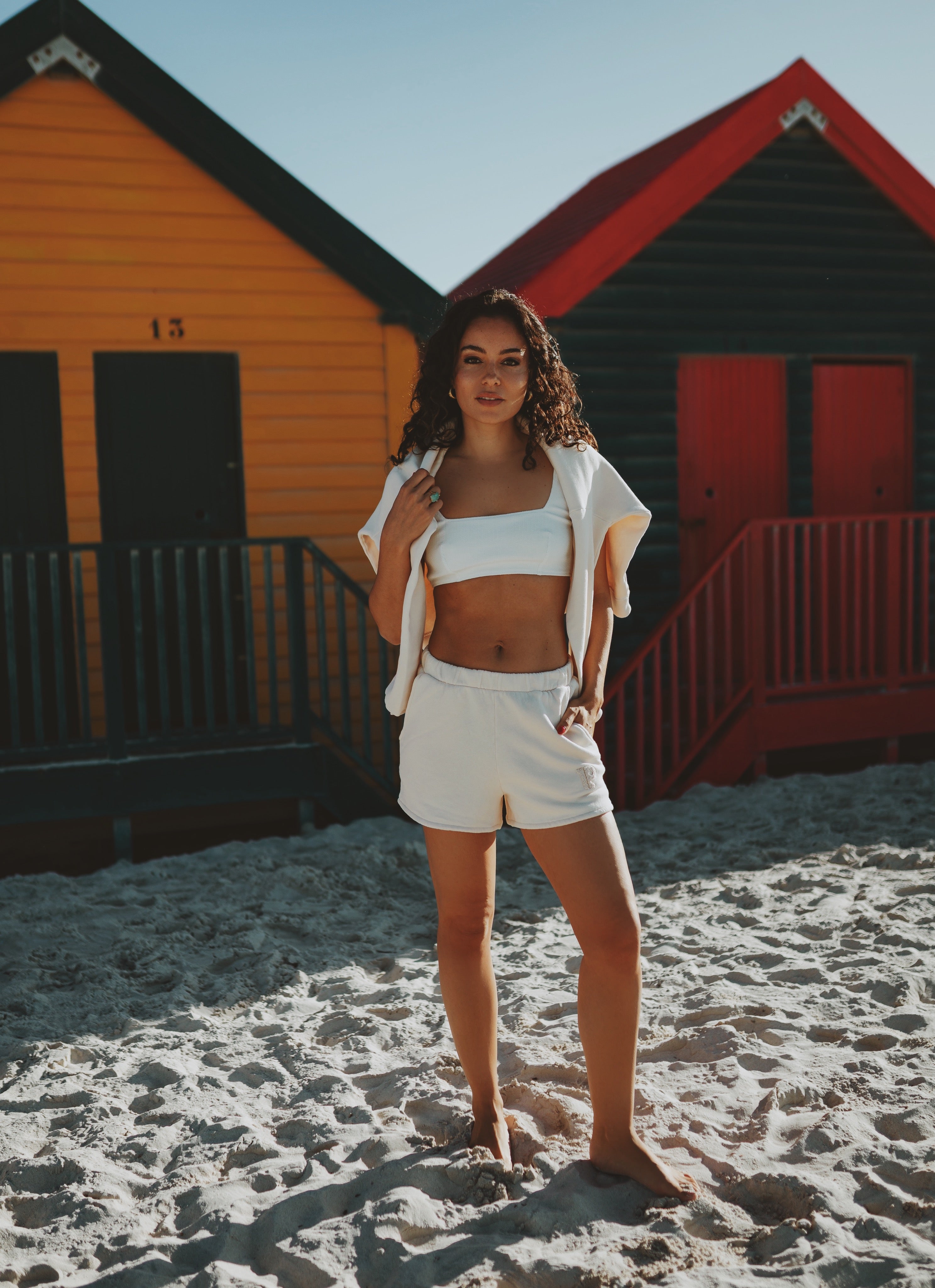 Sweatshorts Creme