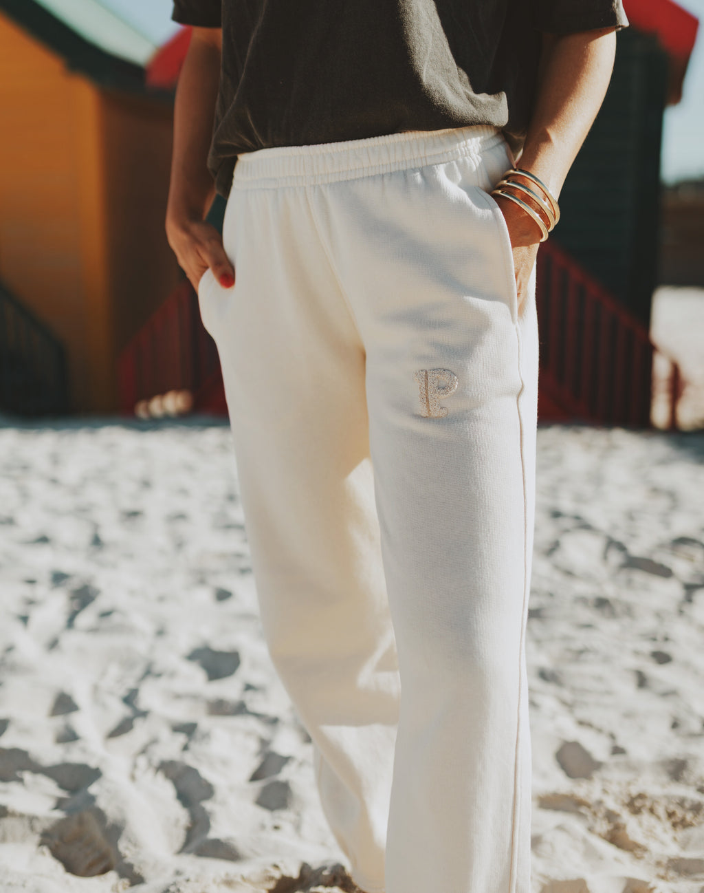 Joggingbroek crème