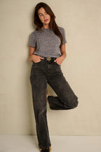 O-neck Shortsleeve Dark Grey Melee