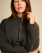 Zipped Sweater Faded Grey