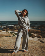 Sweatpants straight leg light grey melee