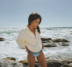 Zipped sweater Creme