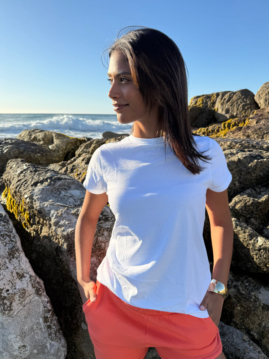 O-neck Shortsleeve White