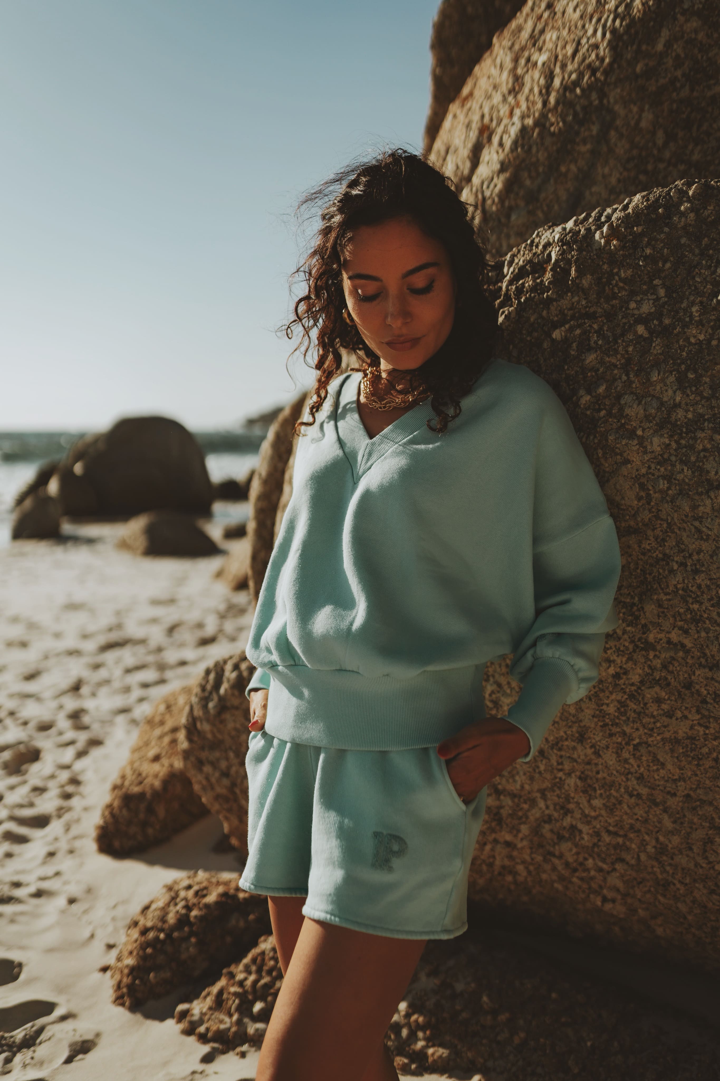 V-neck Sweater opal