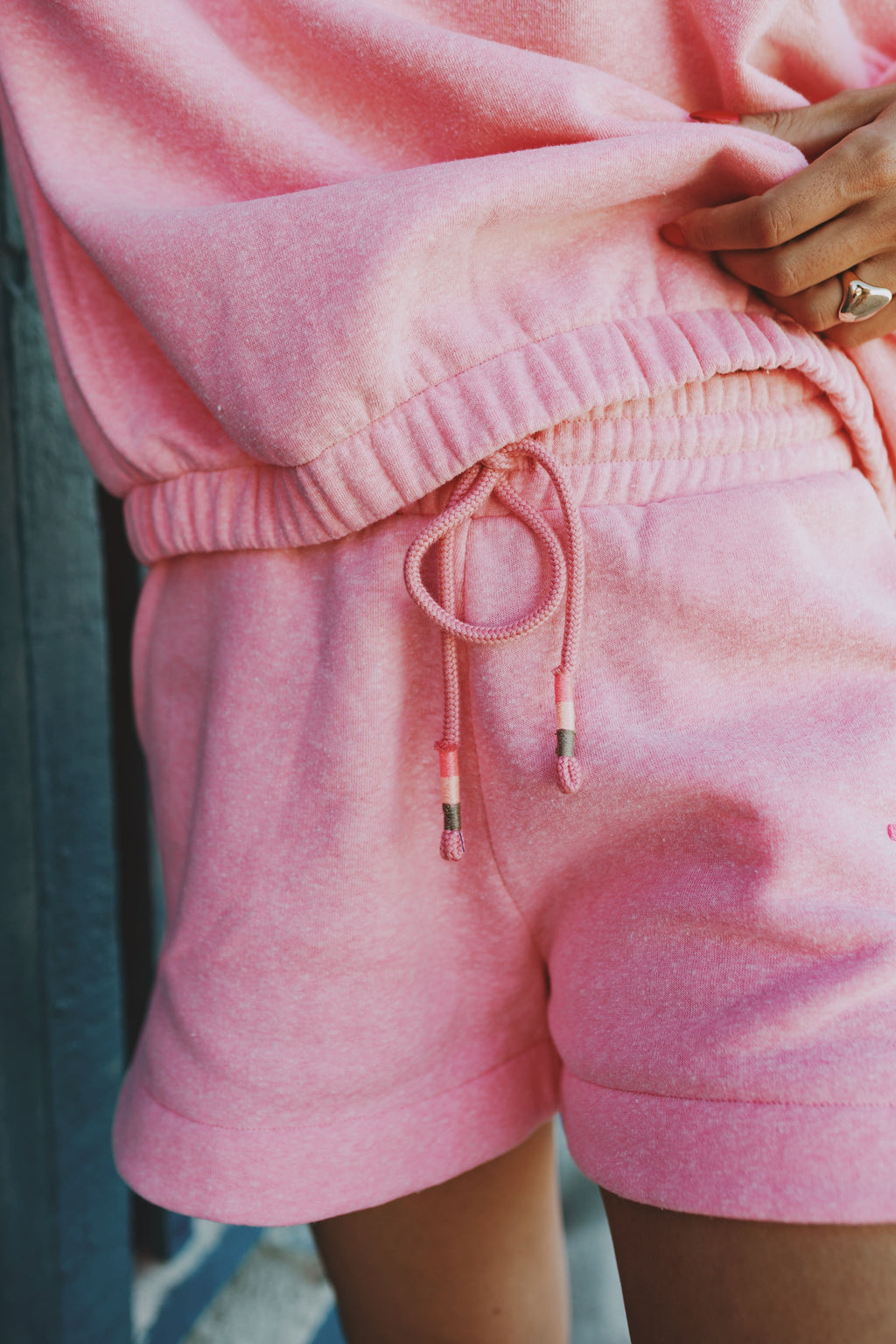 Sweatshorts pink melee