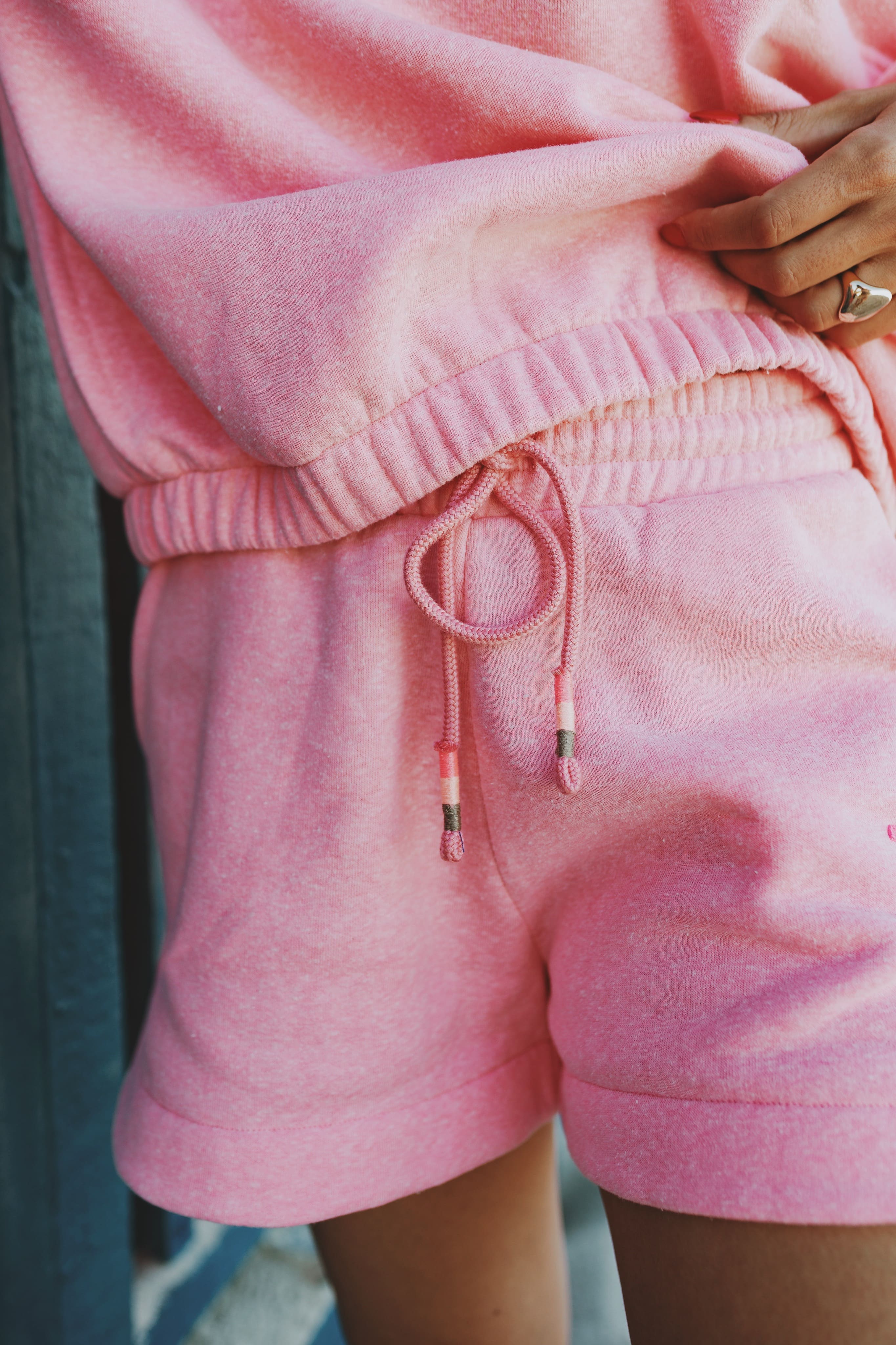 Sweatshorts pink melee