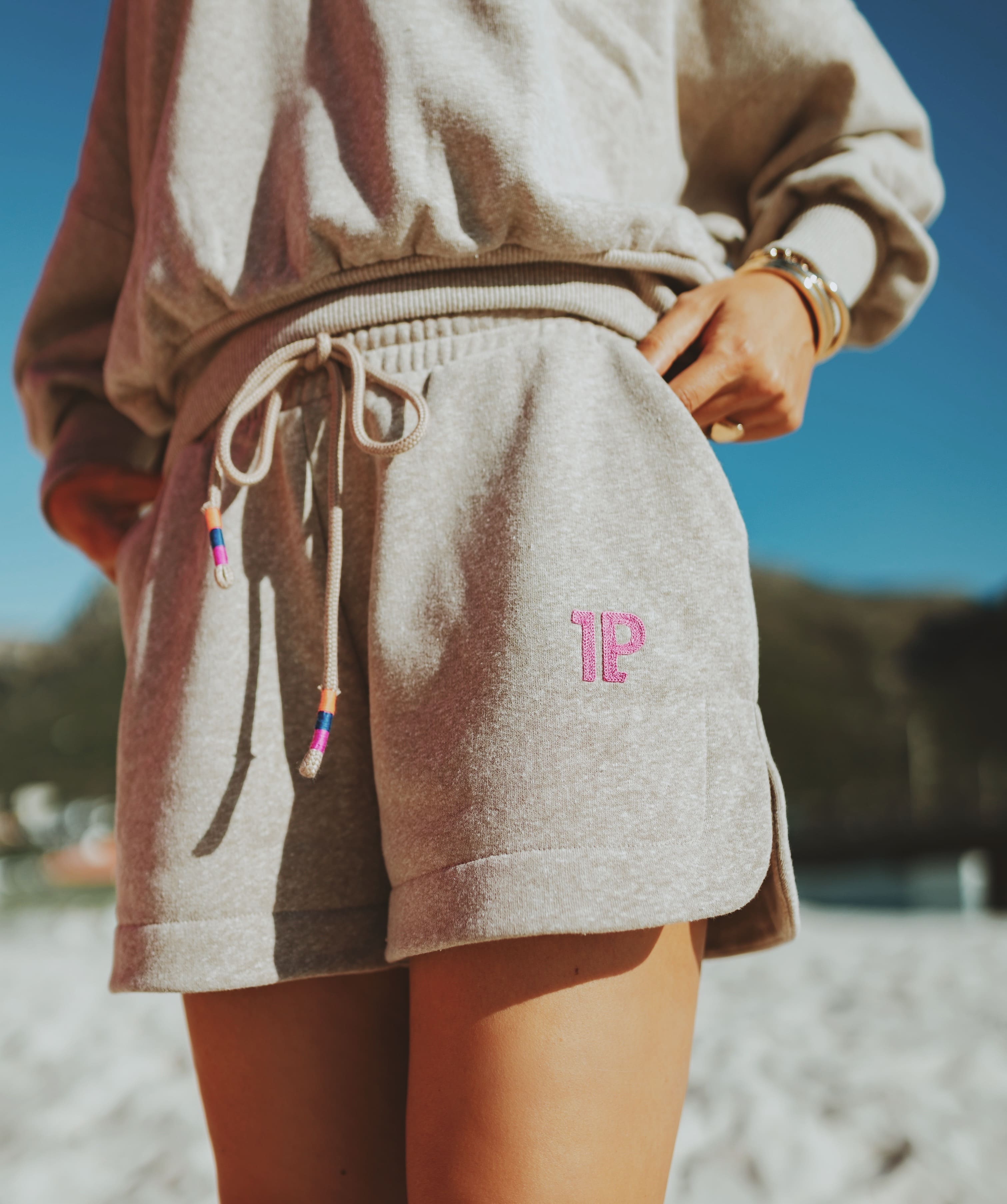 Sweatshorts brown melee