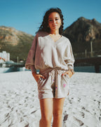 Sweatshorts brown melee